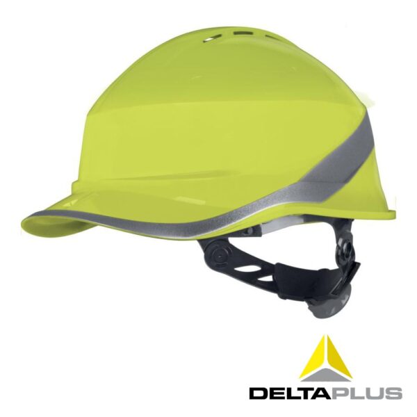 CASCO DE OBRA VENTILADO FORMA DE GORRA DE BASEBALL - AJUSTABLE POR SISTEMA ROTOR