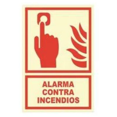 Señalización alarma contra incendio