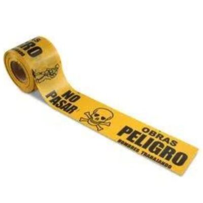 Rollo de cinta de peligro Amarillo 110 metros